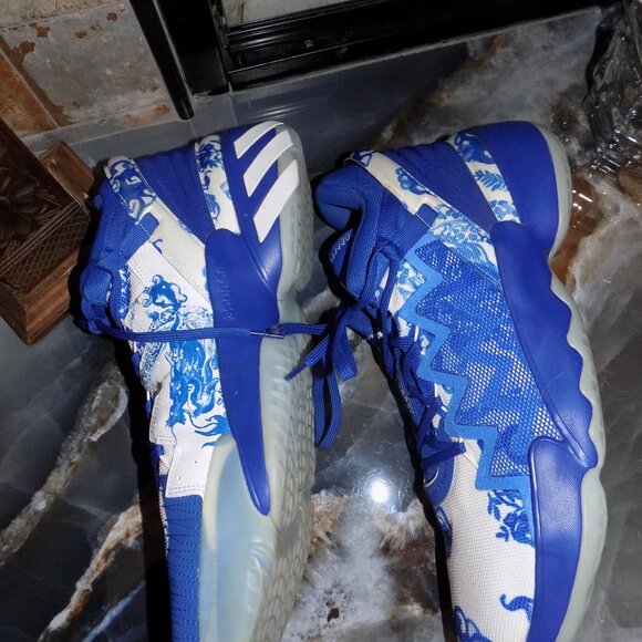 Adidas D.O.N Issue 2 GCA Basketball Shoes Blue/White FX7426 Size 15 Men\'s main image 5